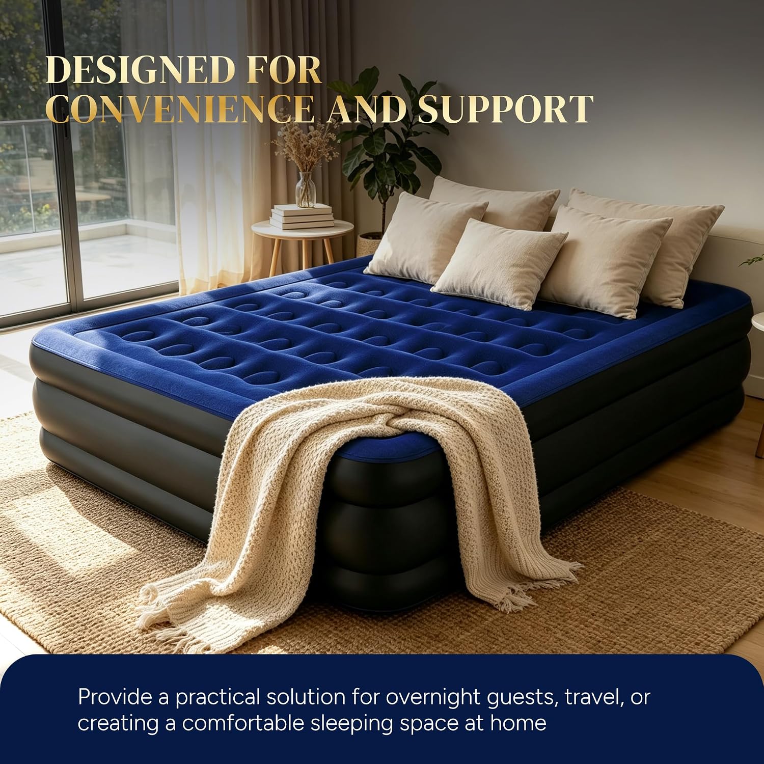 Thumbnail 6 de Maeytau AIRM-Queen Queen Air Mattress, 18-Inch Raised with Built-In Pump