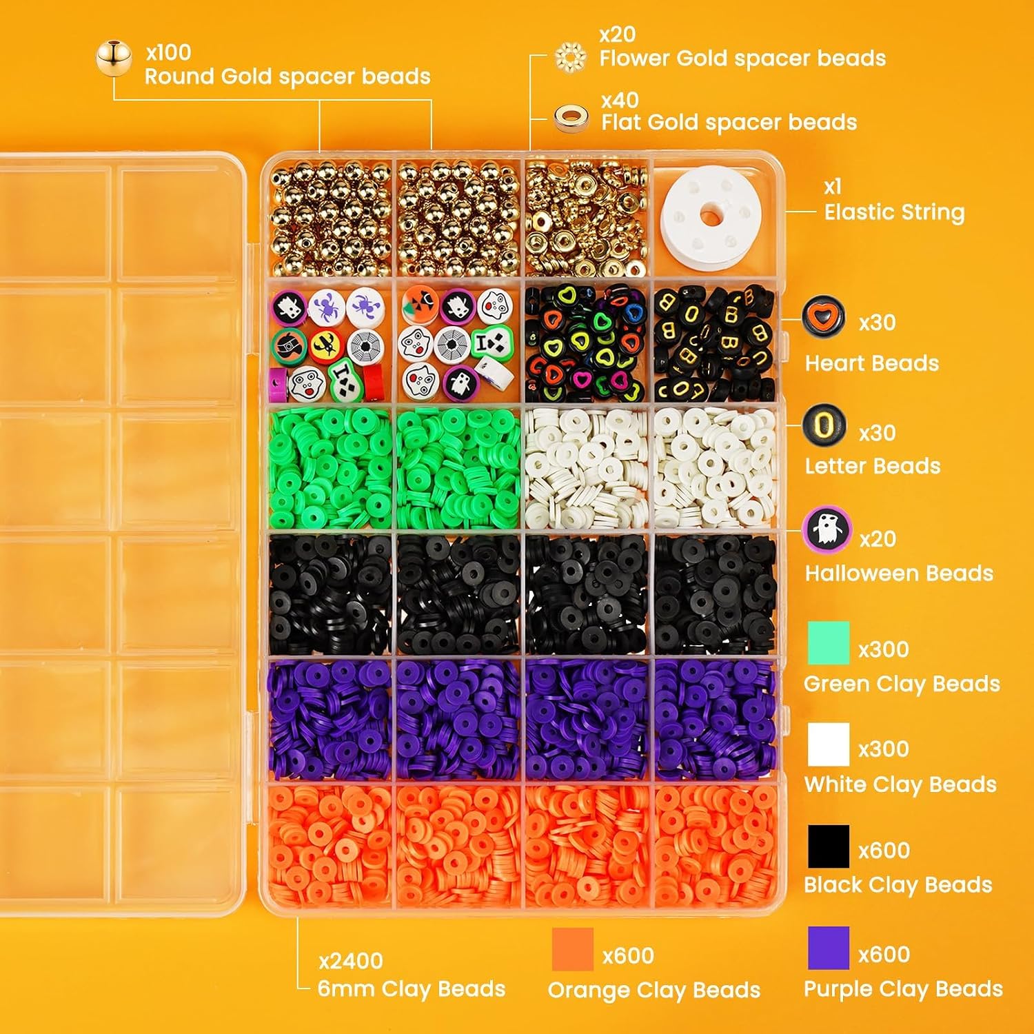 Thumbnail 2 de Gionlion Halloween Bead Kit, 3,500 Pieces