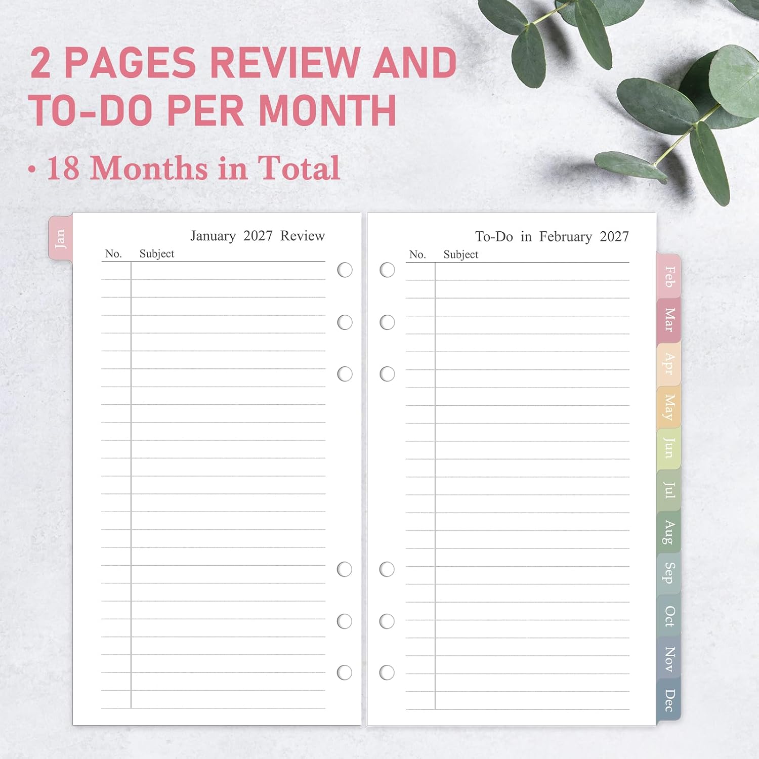 Detalle 1 de Monthly Planner Refill, 2027-2028