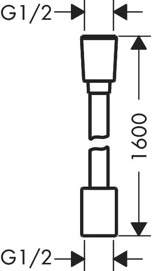 Detalle 2 de hansgrohe Designflex 28260000 Textile Shower Hose, 160 cm, Chrome