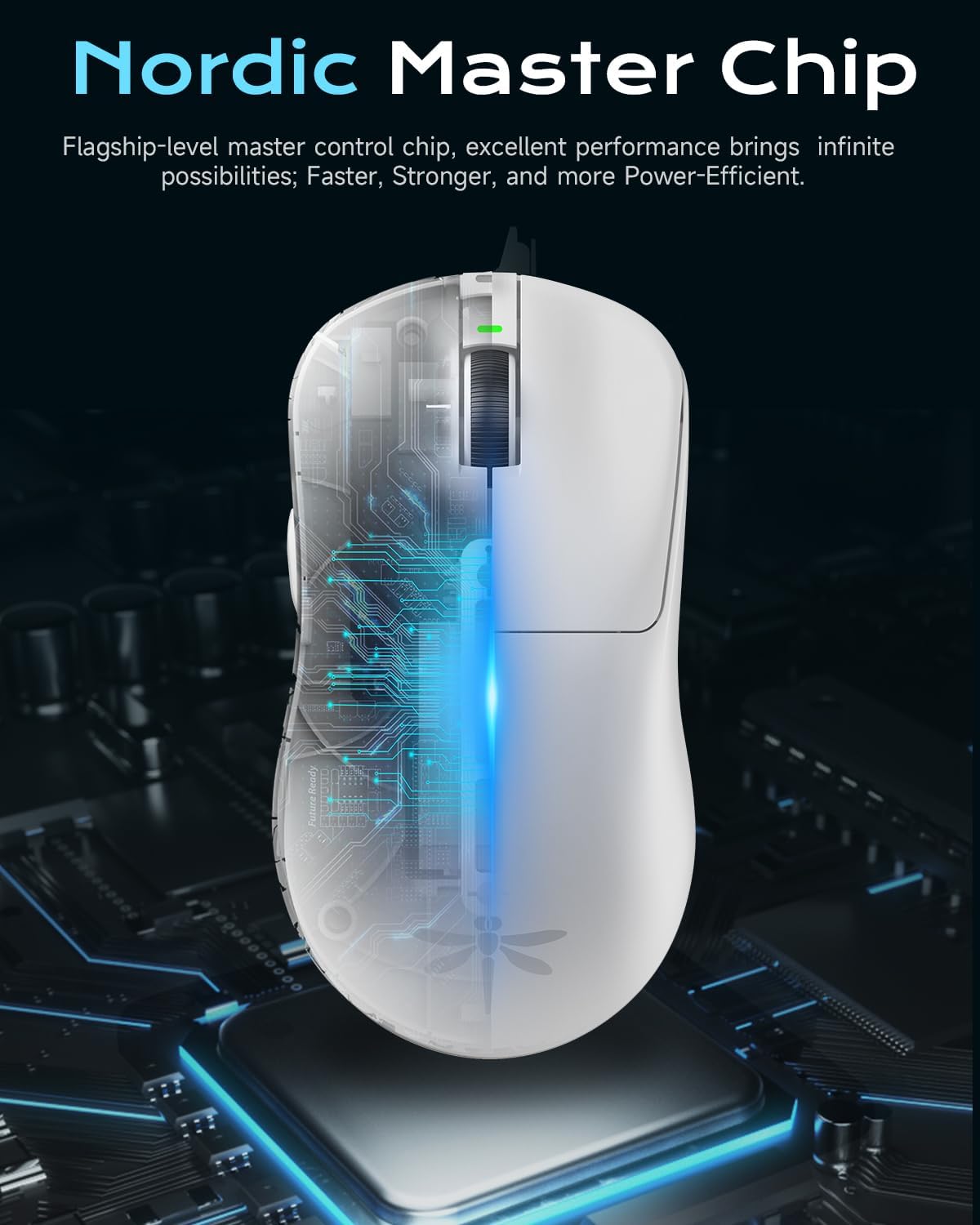 Thumbnail 2 de VGN Dragonfly F1 Pro Wireless Gaming Mouse (49g, PAW3395, up to 26K DPI) — White