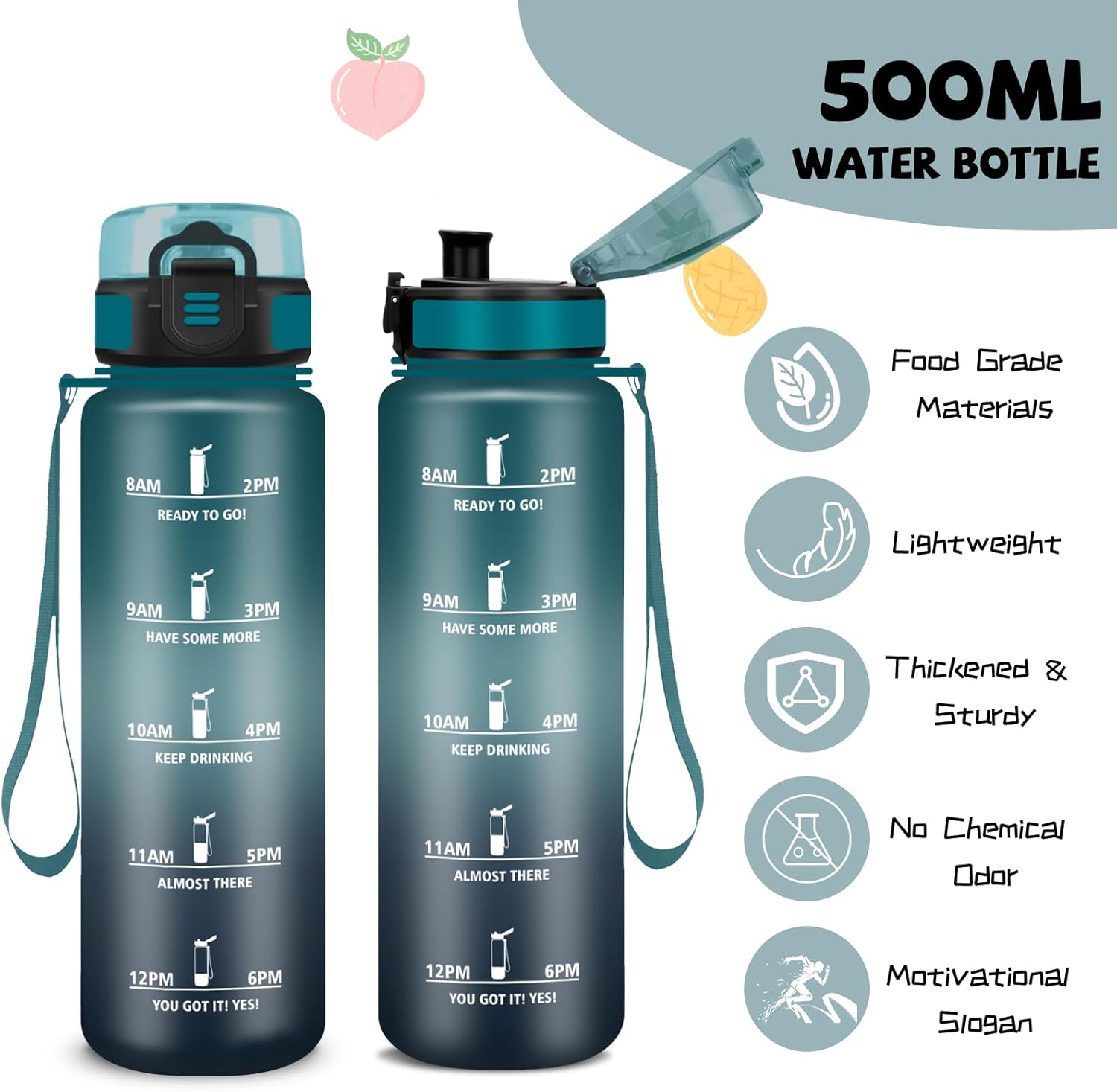 Thumbnail 1 de Botella Agua 500ml infantil con filtro y bloqueo 🚰