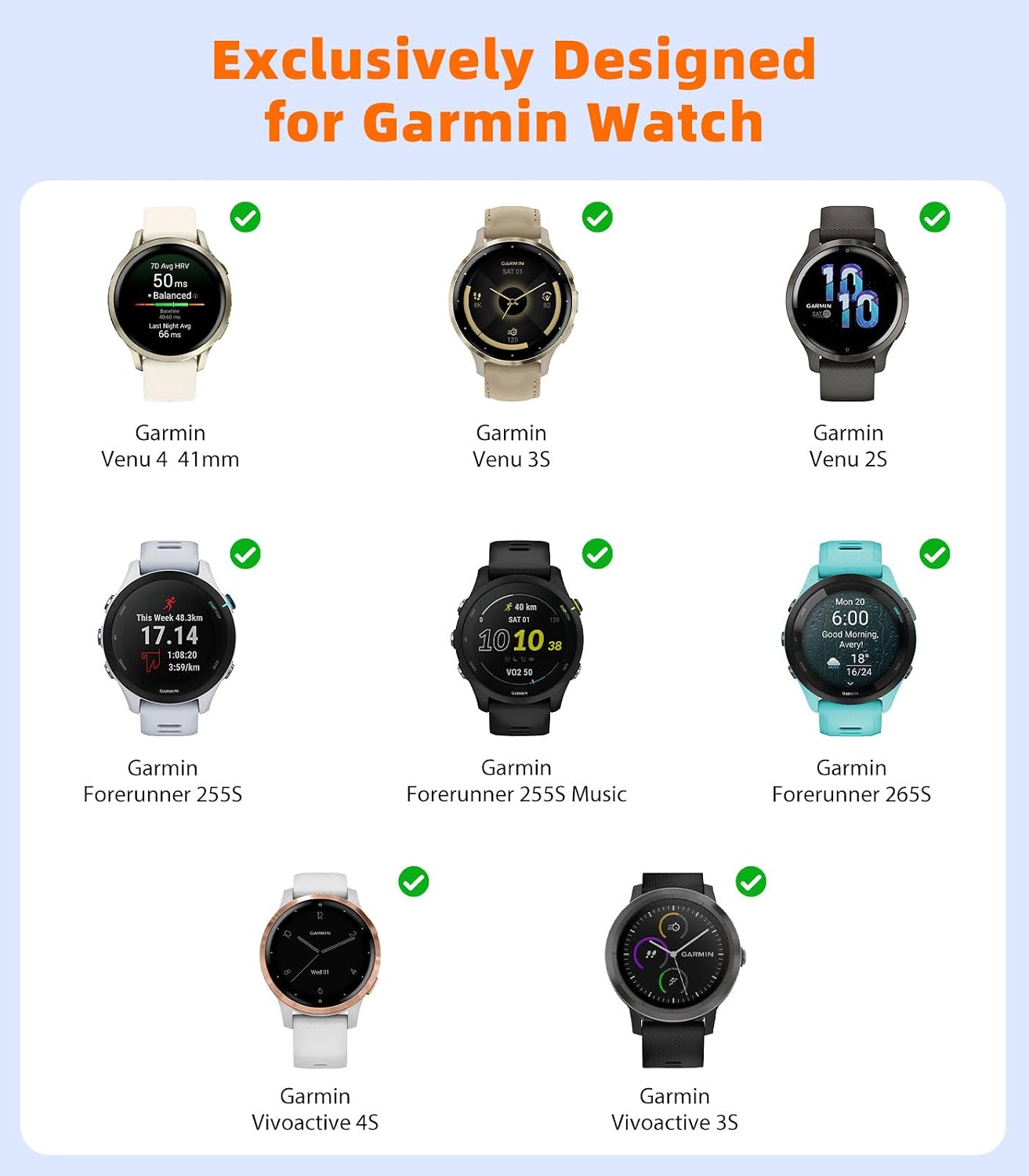 Detalle de MoKo Stainless Steel Mesh Watch Band for Garmin Venu, Vivoactive and More (18mm/20mm/22mm) – Magnetic Quick-Release Strap