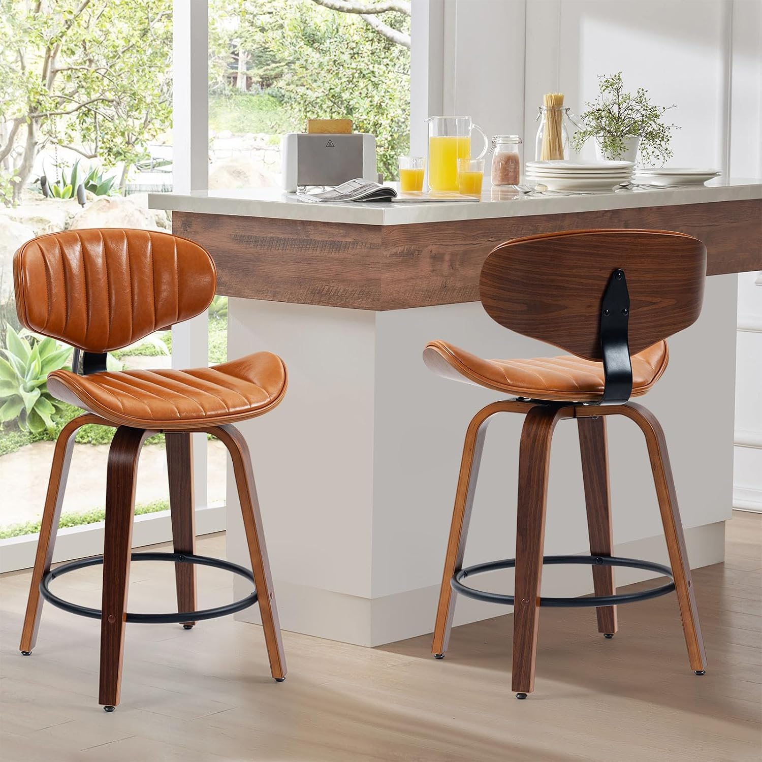 Detalle de CHIDOCHILO Swivel Bar Stools, 24-Inch
