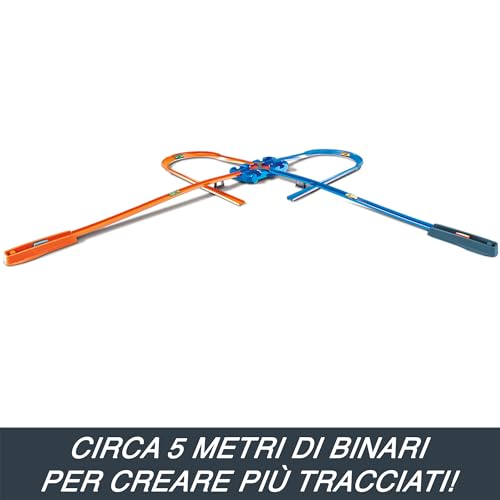 Detalle de Hot Wheels Track Builder Deluxe Stunt Box: kit acrobazie con due auto 1:64