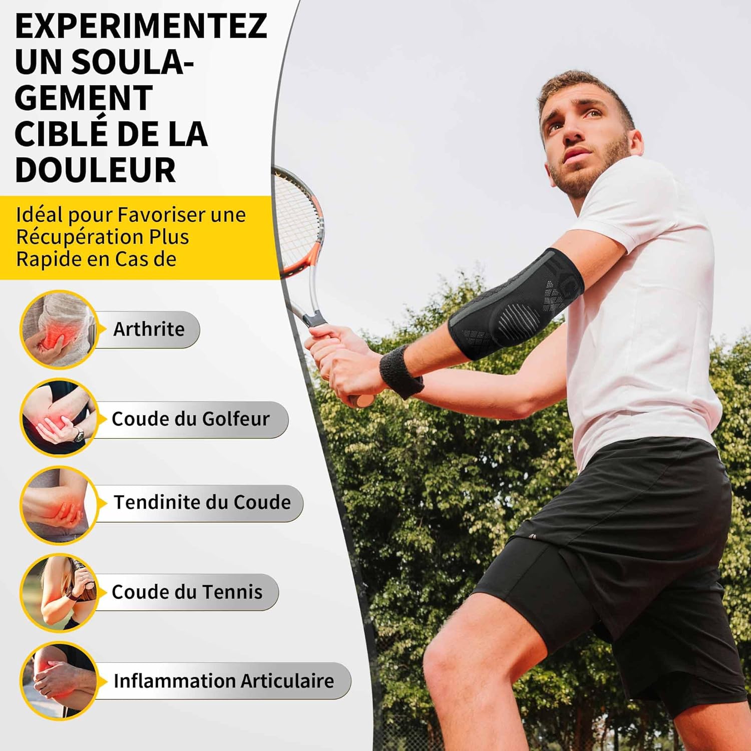 Detalle 2 de Cambivo 2x coudière tendinite avec rembourrage ⚙