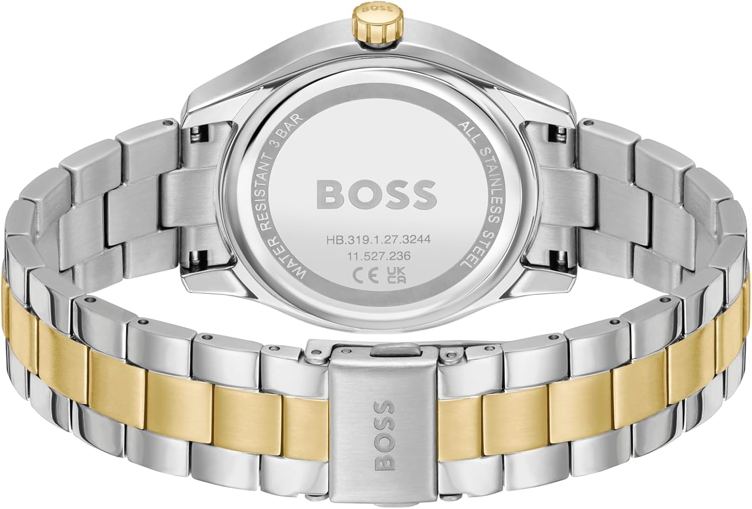 Detalle de BOSS Orologio analogico multifunzione al quarzo da donna LIDA con cinturino in acciaio inossidabile