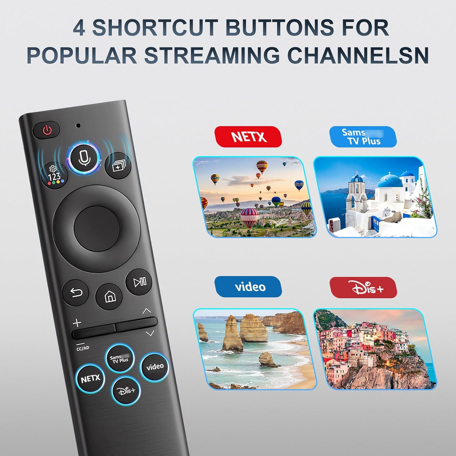 Thumbnail 5 de Replacement Samsung TV Remote with Voice Function – Universal Compatibility (2018–2025) for Samsung Neo QLED, Frame, OLED & More