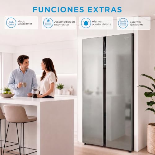Thumbnail 8 de Midea frigorífico americano No Frost de 548 L con motor Inverter y panel táctil