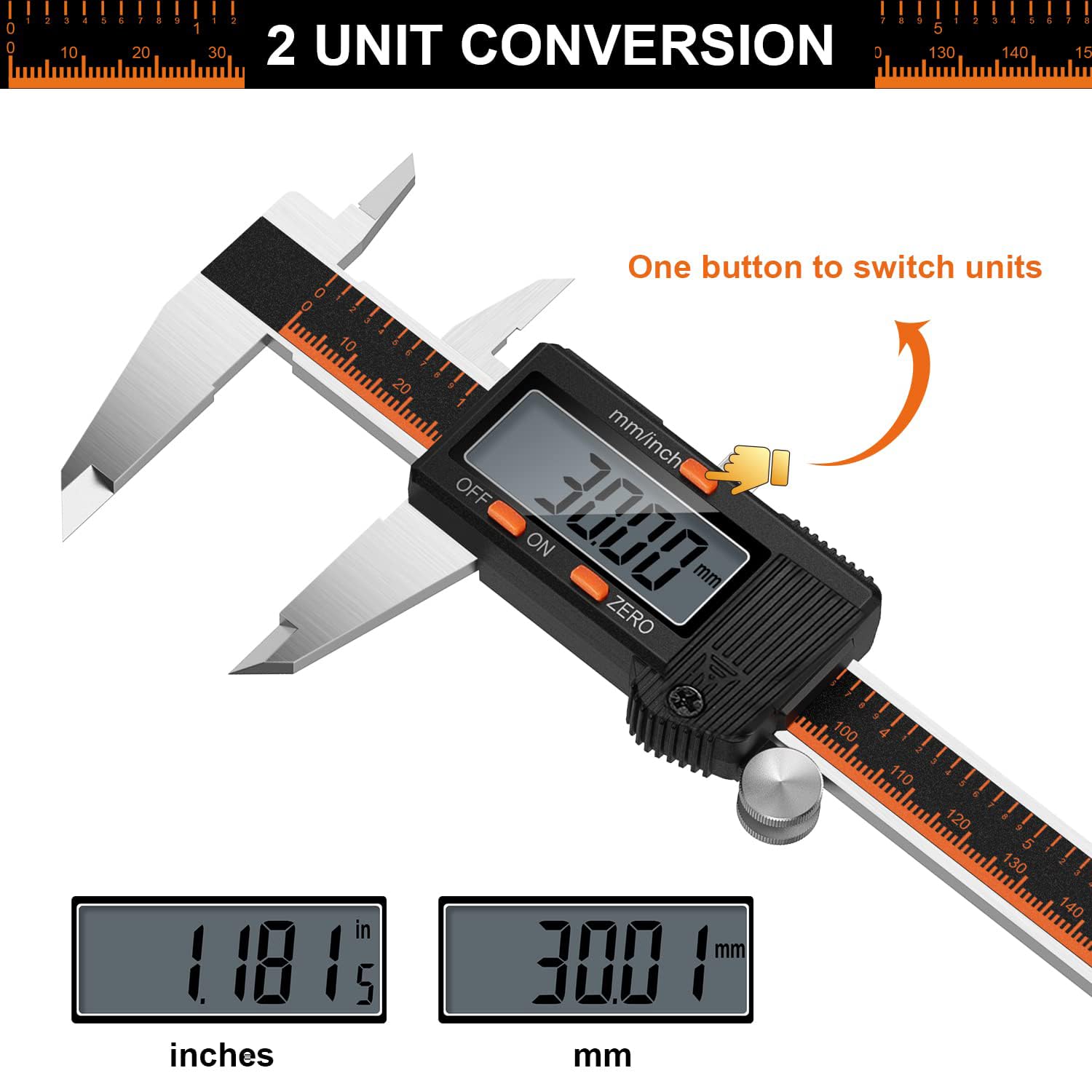 Detalle de HARDELL digital caliper, 6-inch