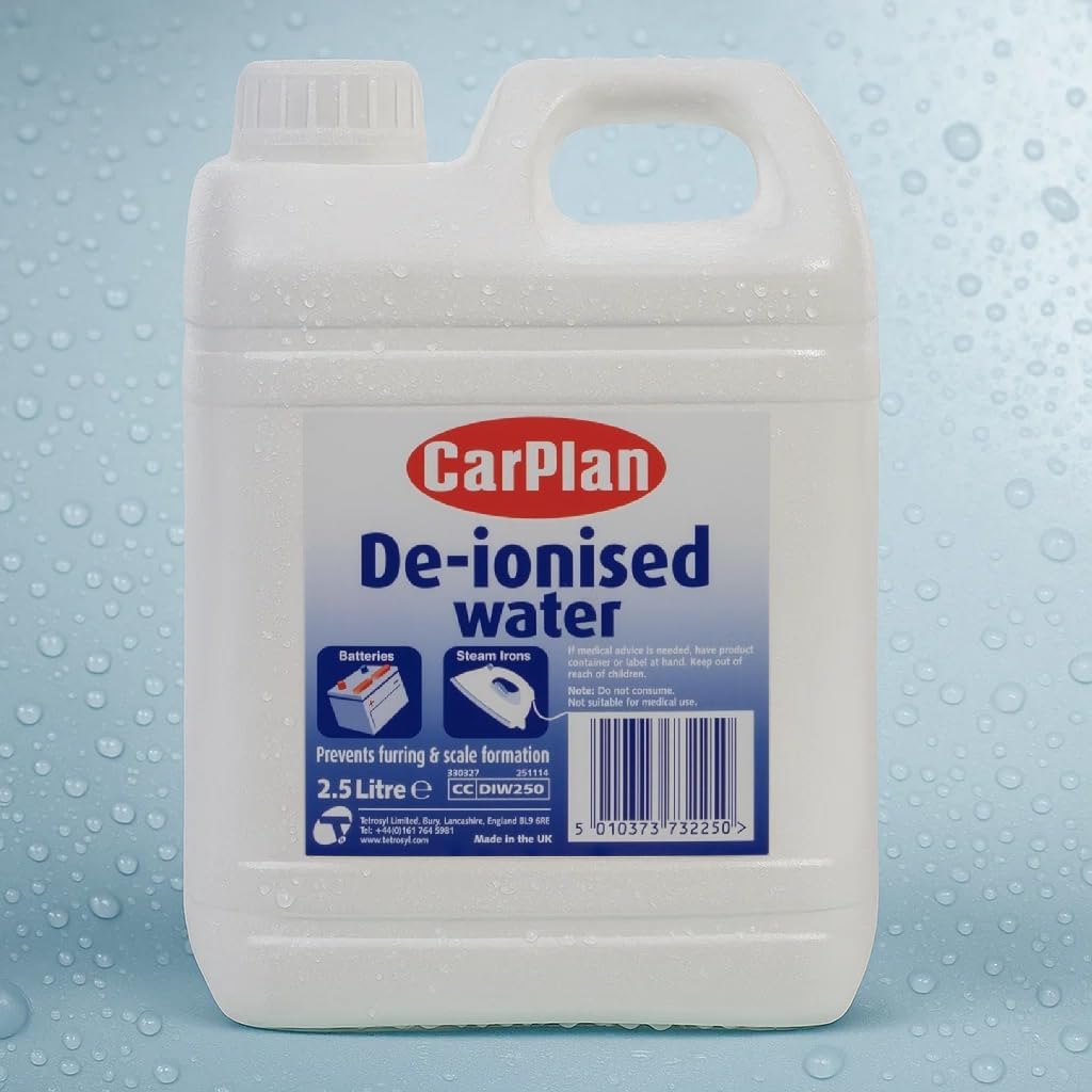 Thumbnail 1 de Carplan deionisiertes Wasser 2,5 L – entmineralisiert, kalkfrei für Batterie, Dampfbügeleisen & Haushalt