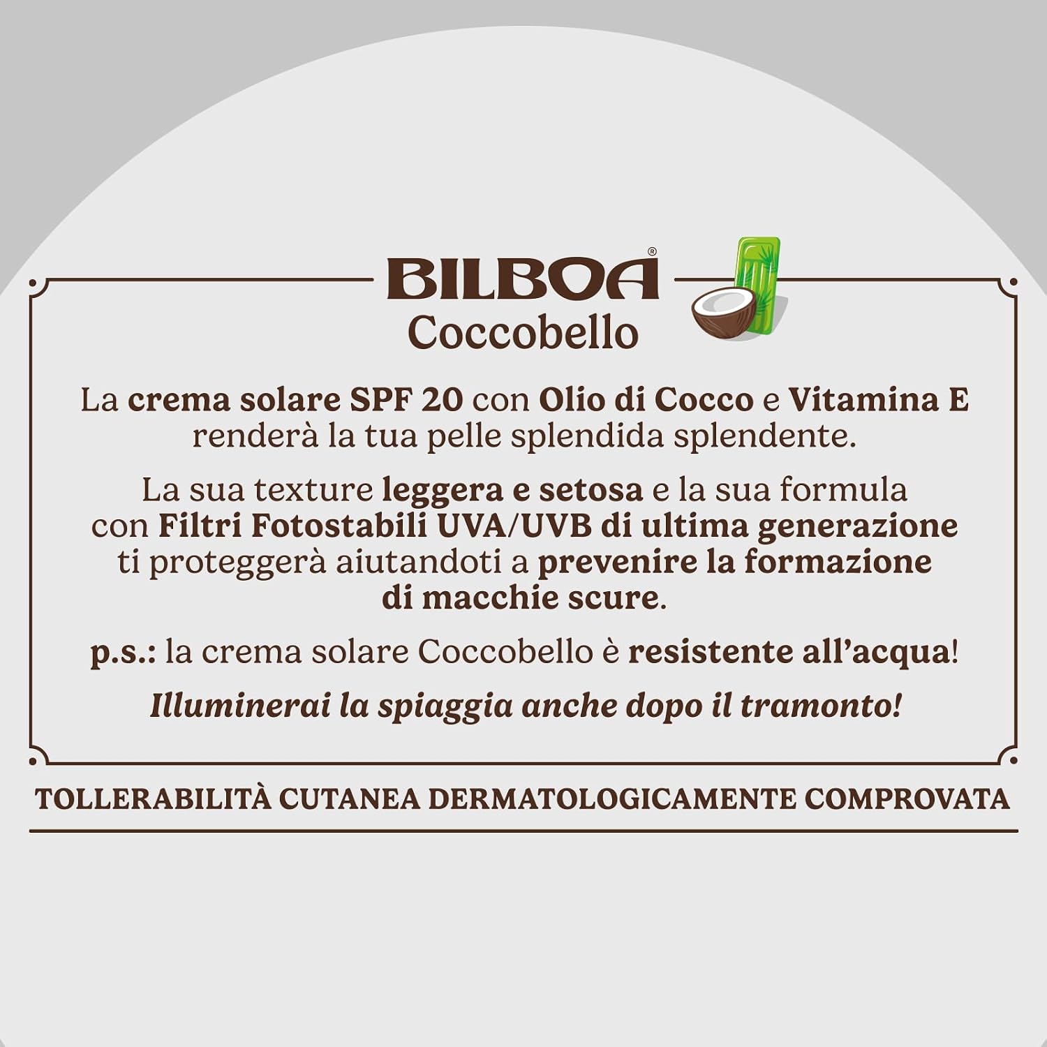 Detalle de Latte Solare SPF 20 Bilboa Coccobello 200 ml