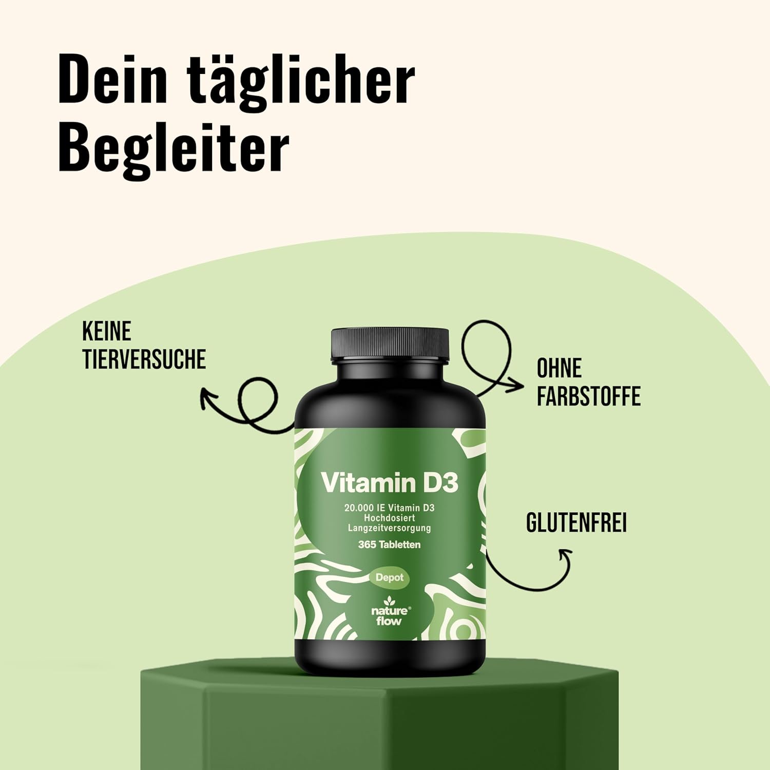 Detalle 2 de Vitamin D3 20000 IE 365 Tabletten