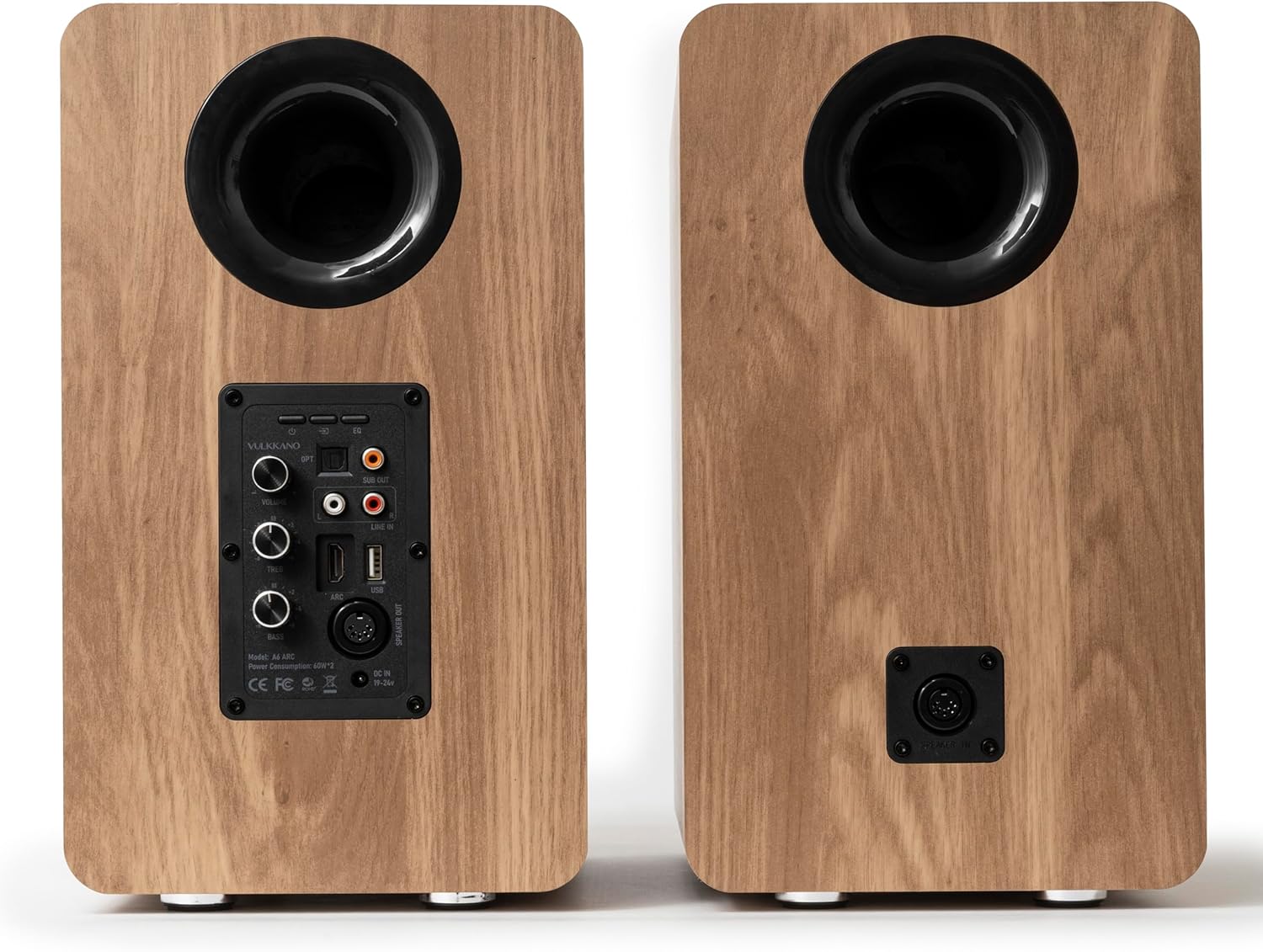 Thumbnail 1 de VULKKANO A6 Arc enceintes amplifiées avec woofer 6,5" et Bluetooth 5.0 (HDMI ARC, optique, RCA)