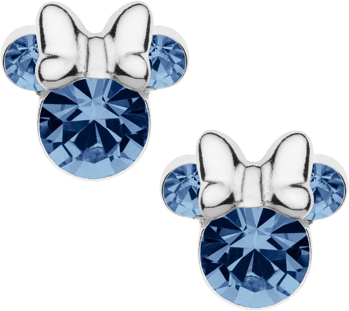 Thumbnail 6 de Boucles d'oreilles Minnie pour filles en argent sterling avec zirconium cube