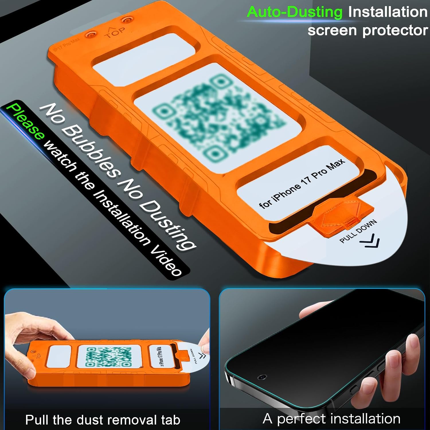 Detalle de IMBZBK iPhone 17 Pro Max 6.9-inch privacy screen protector