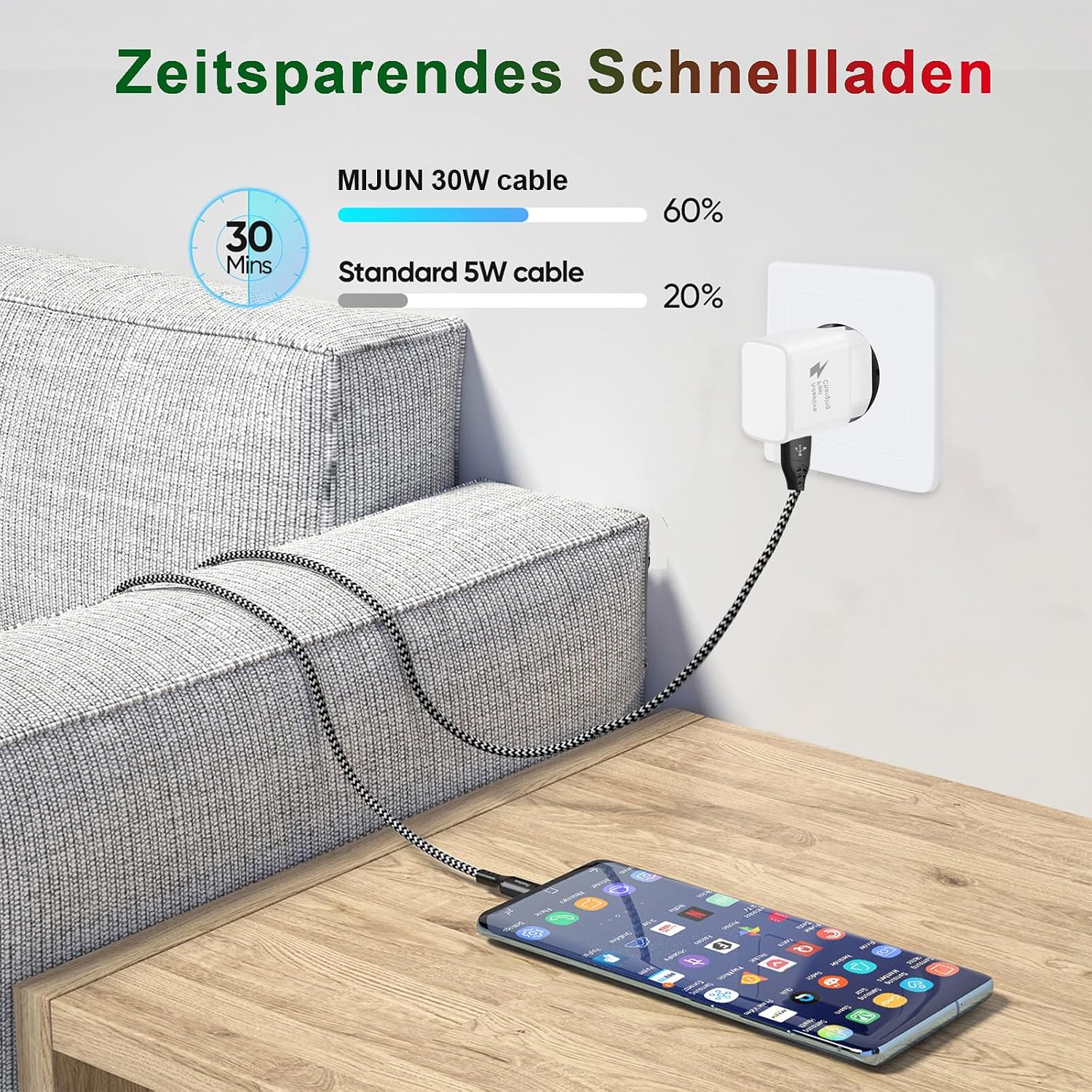 Thumbnail 6 de USB Ladegerät mit 2 m Kabel