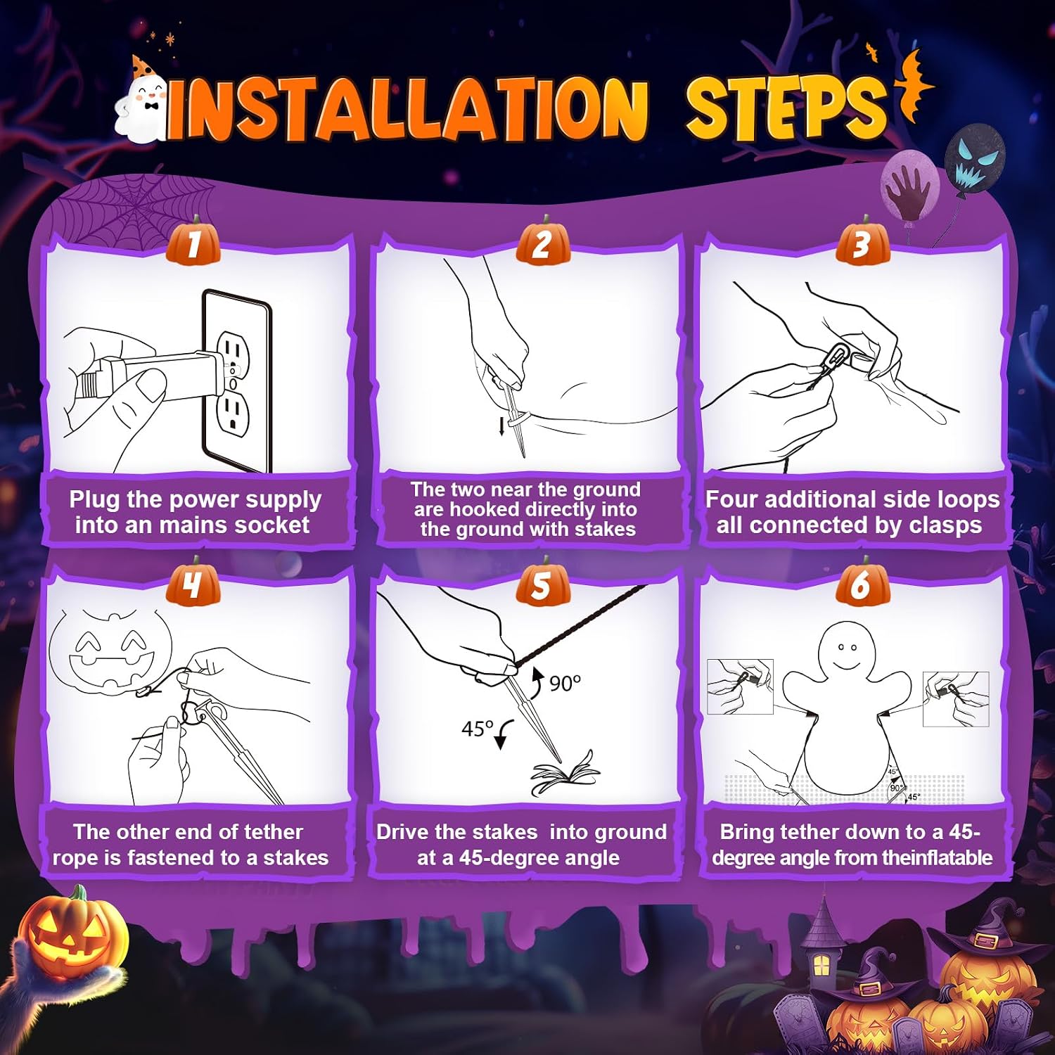 Detalle 1 de Skirfy 7FT Halloween Inflatable Dragon with LED Lights for Outdoor Displays