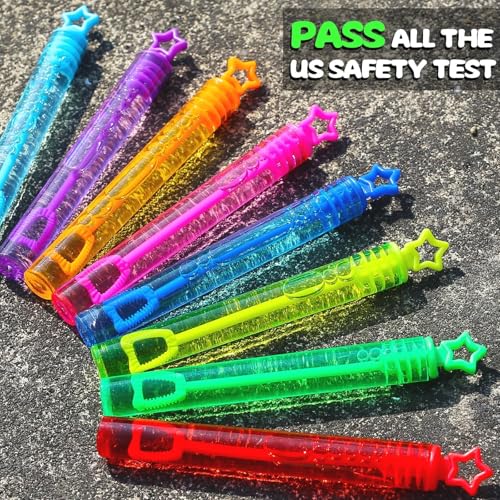 Thumbnail 5 de Cawiew 32 Pcs Neon Mini Star Bubble Wands – 8 Colors for Party Favors