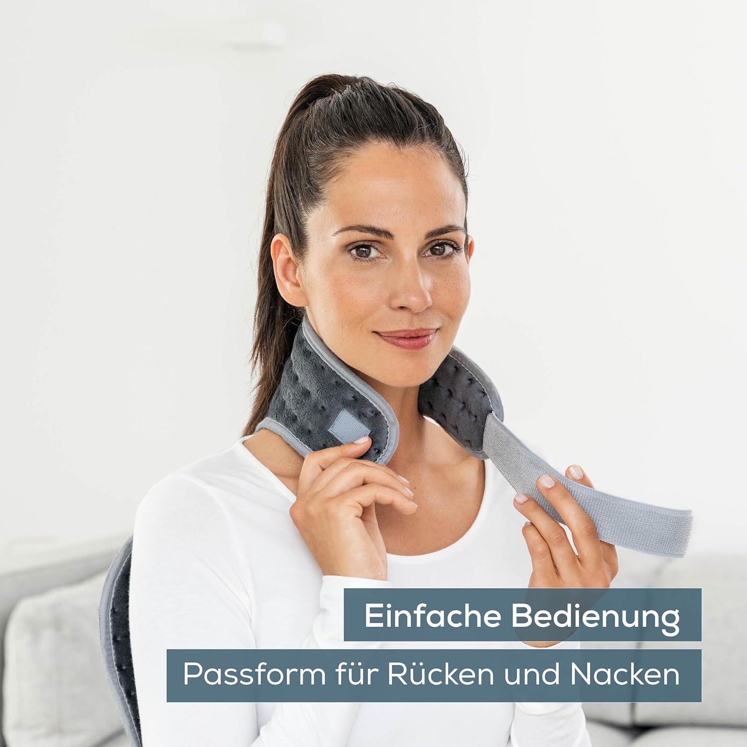 Thumbnail 5 de Beurer HK 64 Heizkissen für Rücken & Nacken (Grau) – Schnellheizung, 3 Stufen, Abschaltautomatik