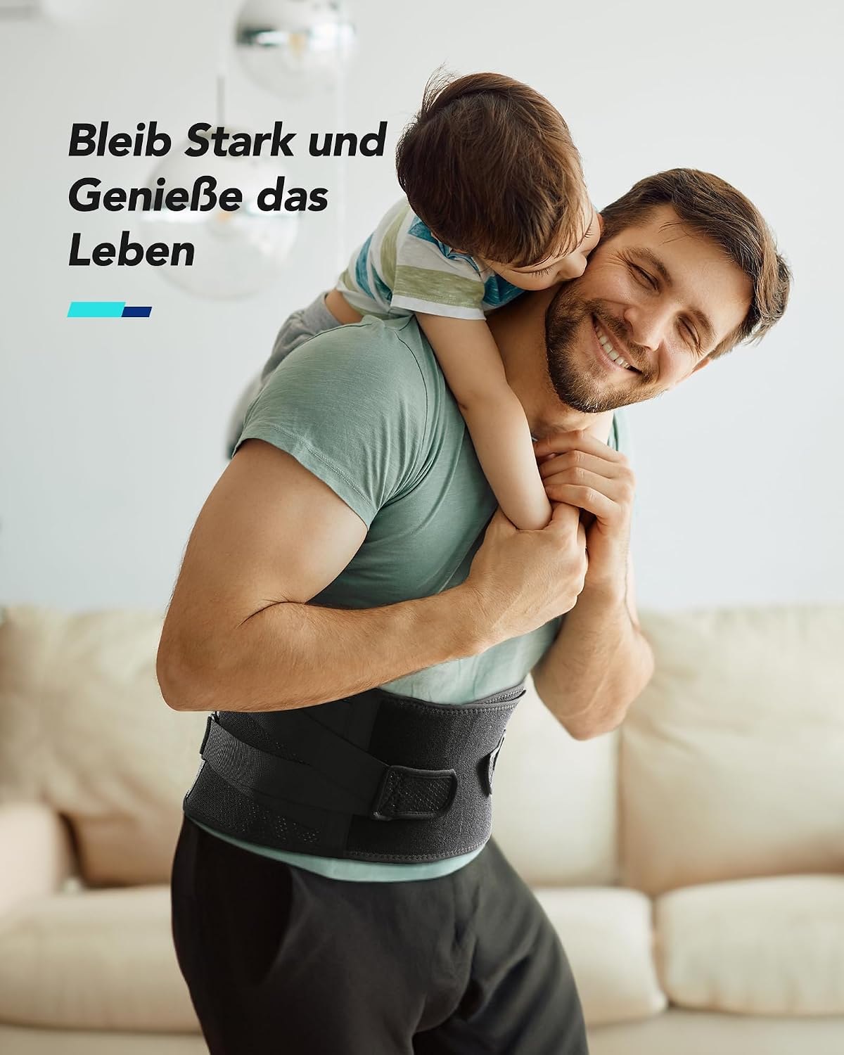 Detalle de Fitomo Lendenwirbelstütze mit Karbonfaserschienen – ergonomische Rückenstütze bei Ischias & Bandscheibenvorfall