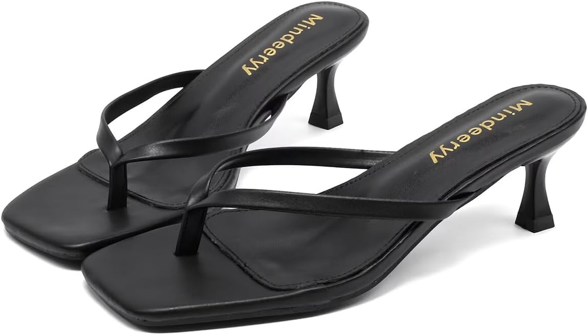 Detalle 2 de Mindeeryy Thong Sandals 2.4-Inch Heel
