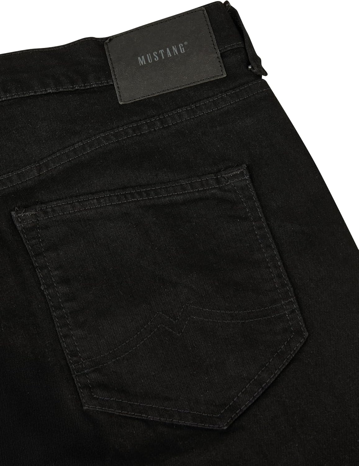 Detalle 2 de Mustang Herren Stretch-Jeans „Oregon“ Bootcut in Schwarz oder Blau (Gr. 30–44)