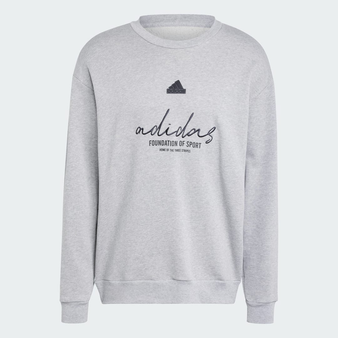 Thumbnail 3 de Sudadera Adidas Brand Love French Terry gris