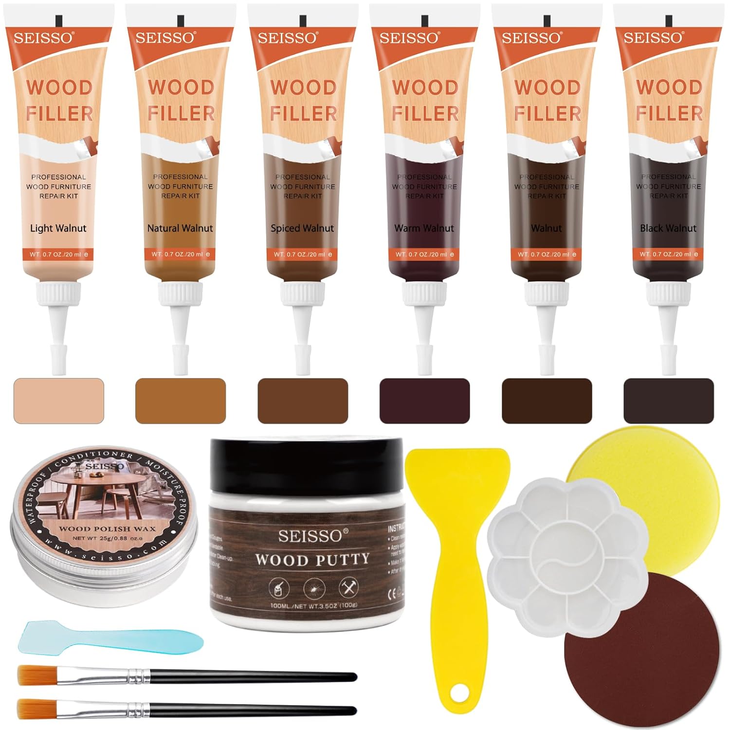Thumbnail 6 de SEISSO Kit Riparazione Mobili Legno 6 Colori