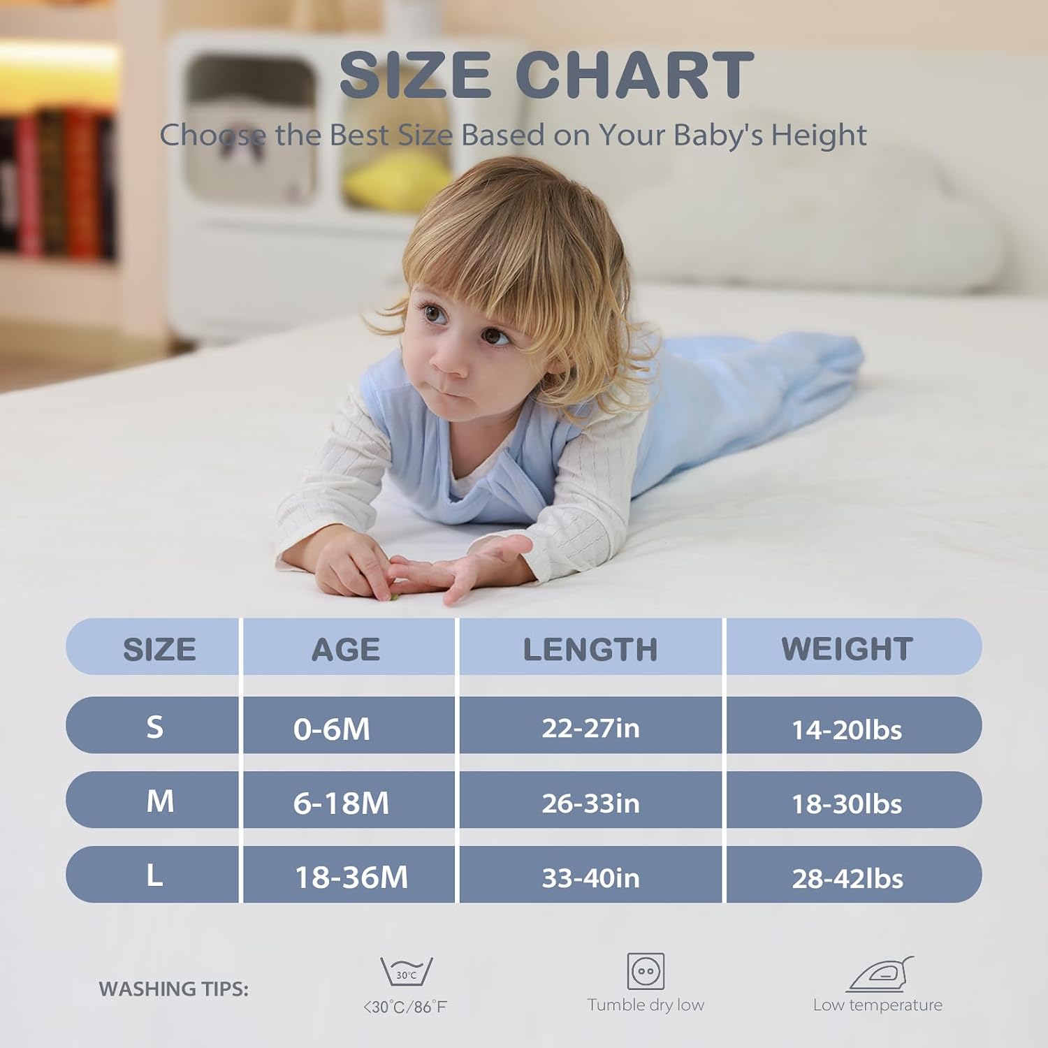 Thumbnail 5 de Mosebears Baby Sleep Sack, 2.5 Tog