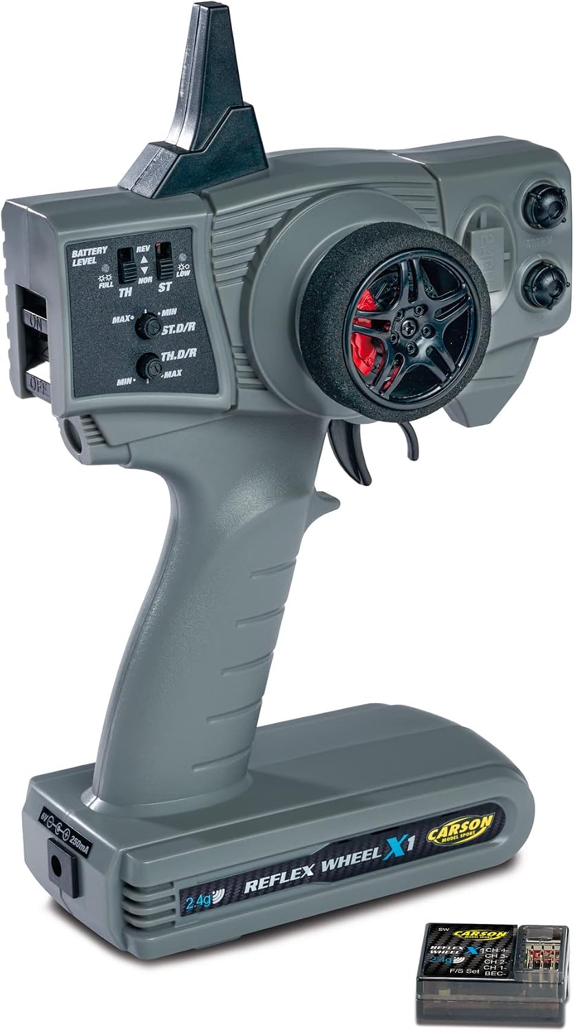 Detalle de Carson 500500105 Reflex Wheel X1 – aparatura RC 2,4 GHz z odbiornikiem