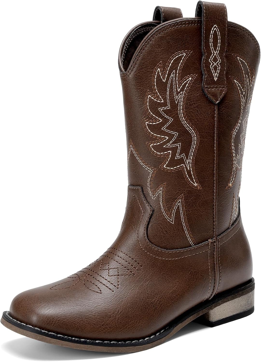 Detalle de DREAM PAIRS Kids' Cowboy Boots, Square Toe