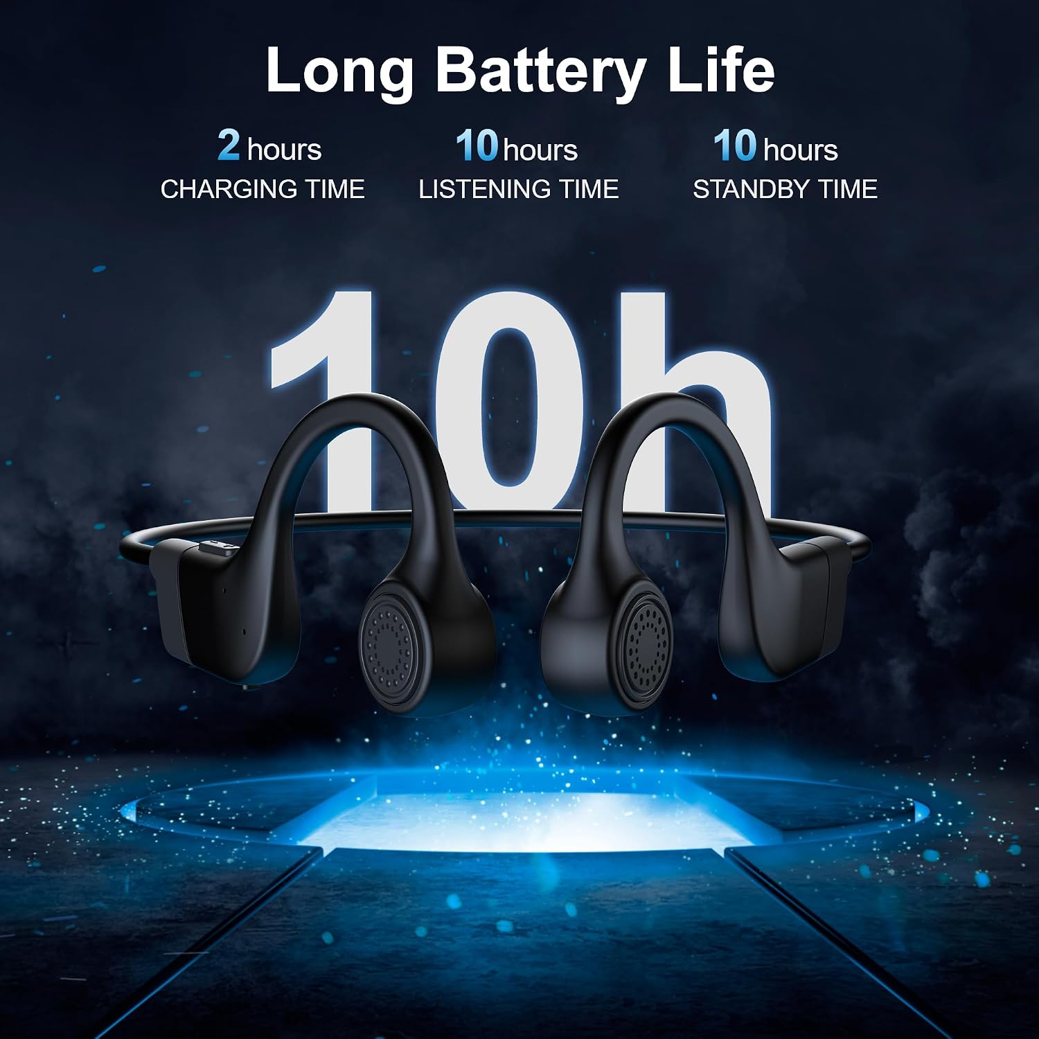 Detalle 2 de Uear Bone Conduction Headphones, Bluetooth 5.3