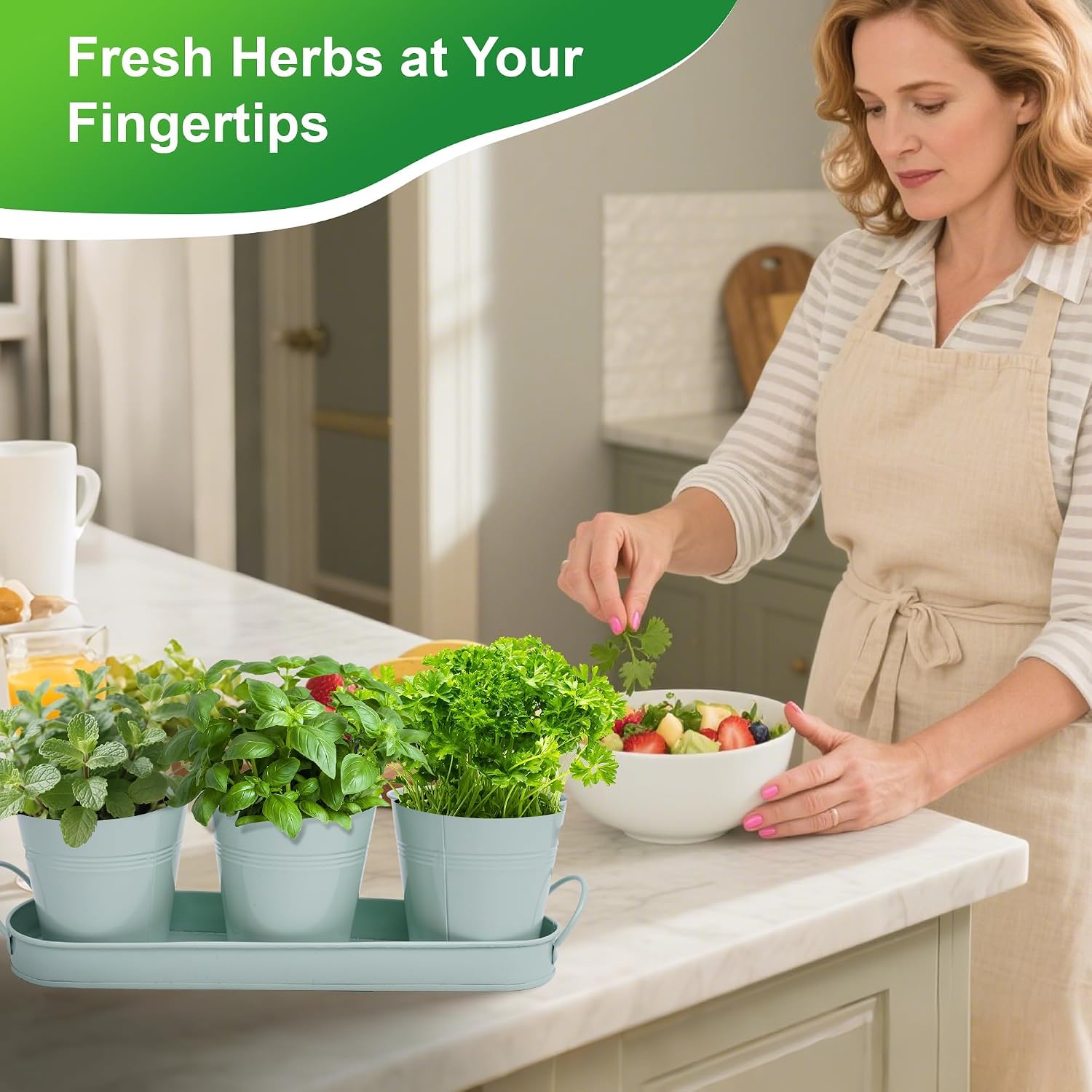 Detalle 2 de Wacloud Indoor Herb Planter, Metal