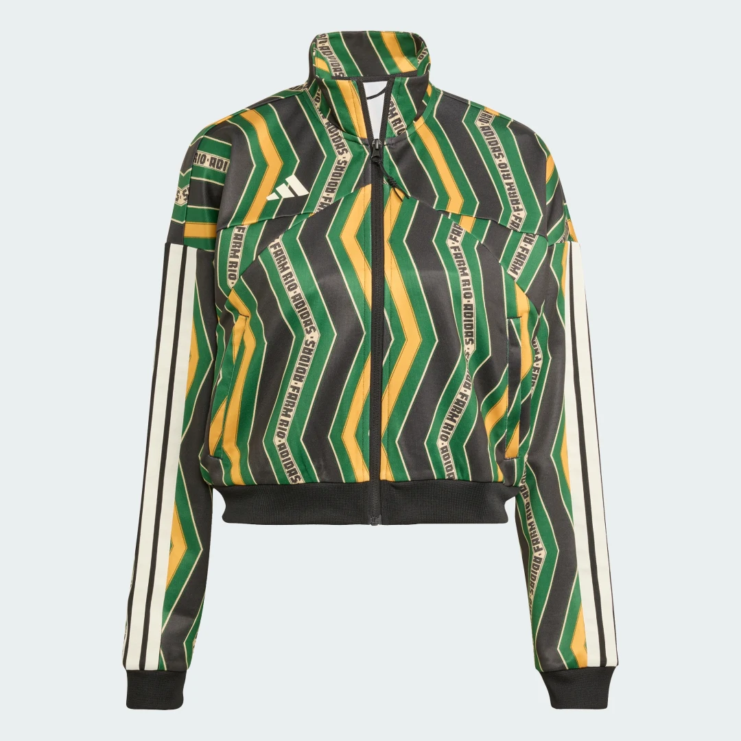 Detalle 2 de Sudadera adidas x FARM Tiro en negro – estilo urbano con la firma FARM