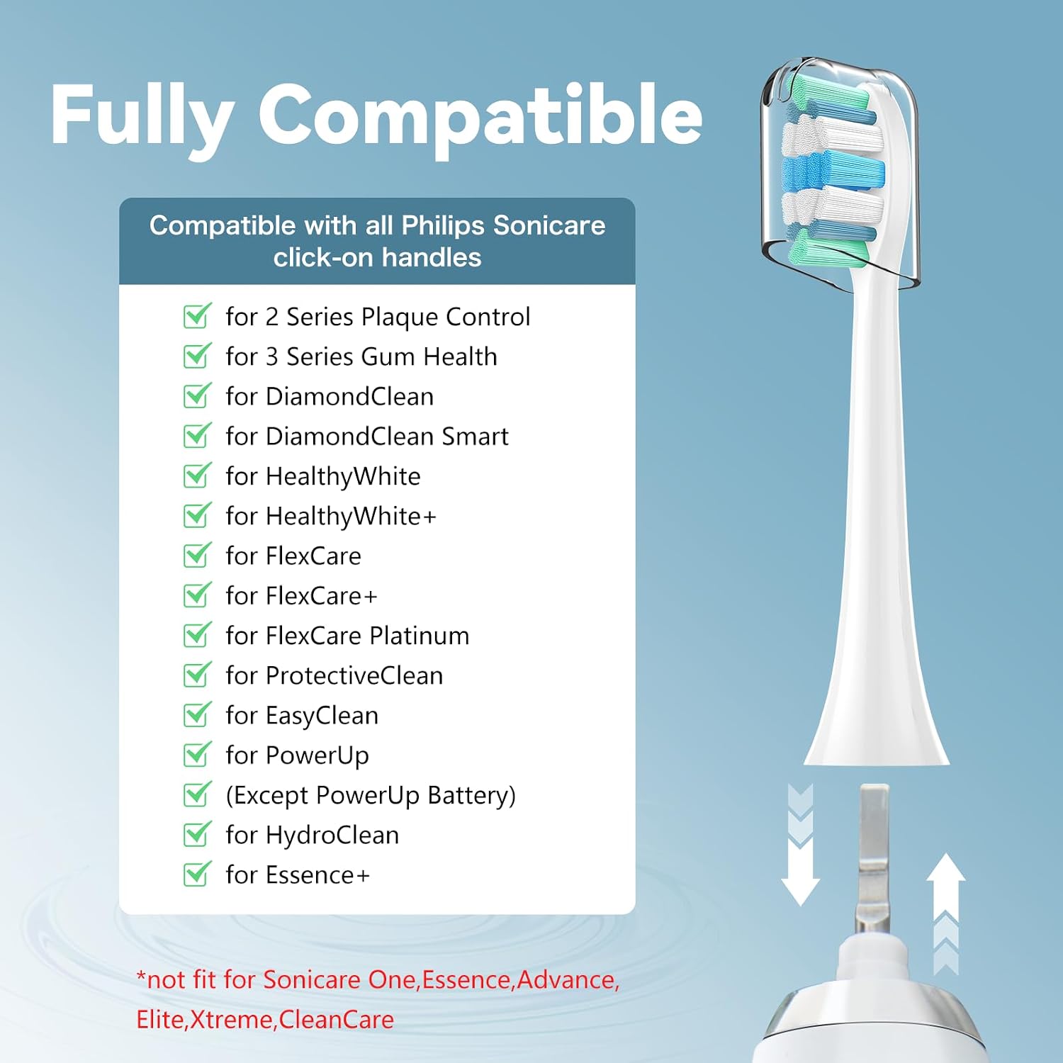 Detalle 2 de Philips Sonicare Replacement Toothbrush Heads 8-pack 🪥