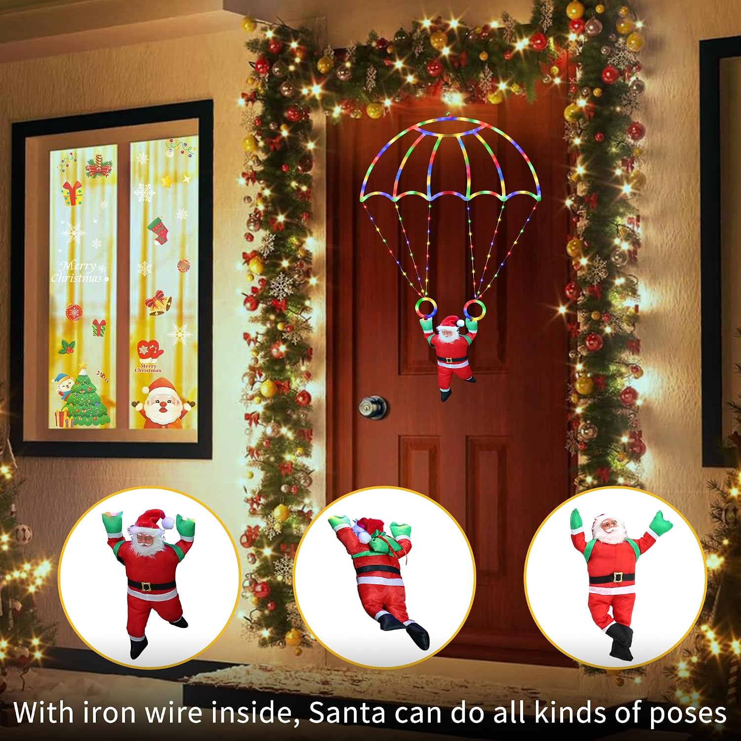 Detalle de Toodour Christmas Parachute Lights 2.8 ft