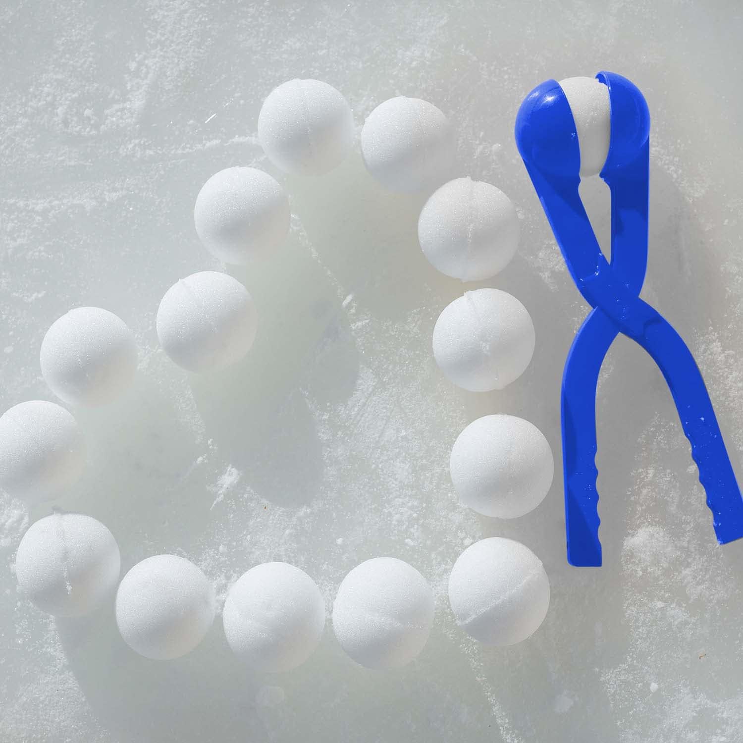 Detalle de Pince à Boules de Neige 2e génération pour boules parfaites de 7 cm – 38 cm, couleur aléatoire (rouge/bleu) – 1 pièce