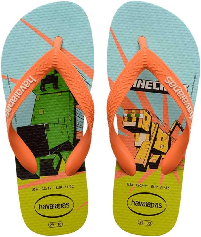 Thumbnail 6 de Havaianas Minecraft (Mini Me) – Tongs enfant en bleu lavande, antidérapantes