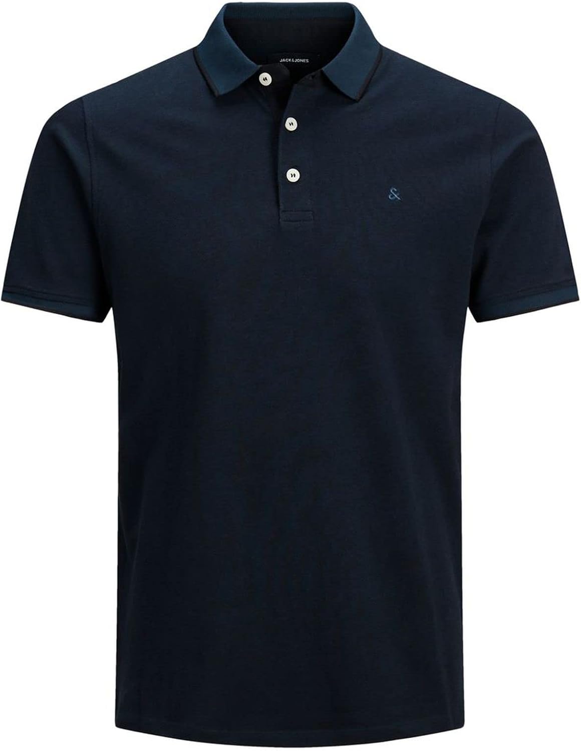 Detalle de Jack & Jones JJepaulos Polo SS Noos Pls para hombre — Dark Navy