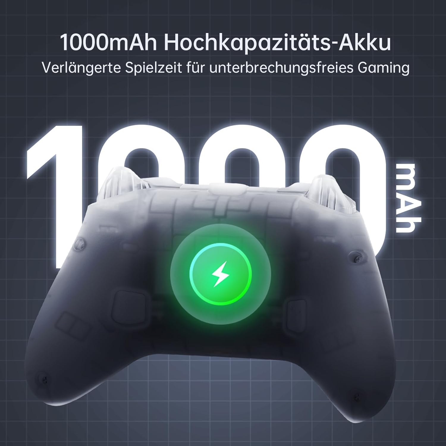 Detalle 2 de Machenike G3V2 Controller PC Wireless mit 2 Hall-Effekt-Sticks, 2 Tasten & RGB (1000mAh, Schwarz)
