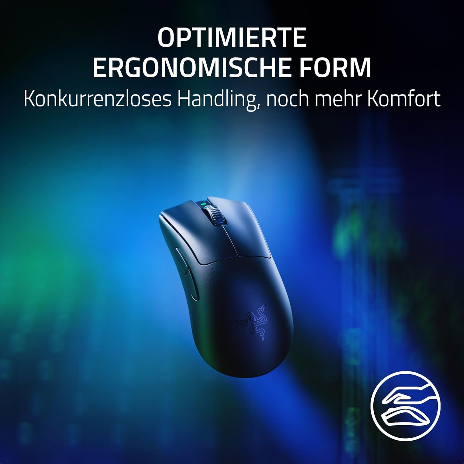 Thumbnail 4 de Razer DeathAdder V3 Pro + HyperPolling Wireless-Adapter – Ultralichtes E-Sport-Mäuschen mit 8K Hz Kabellaufleistung