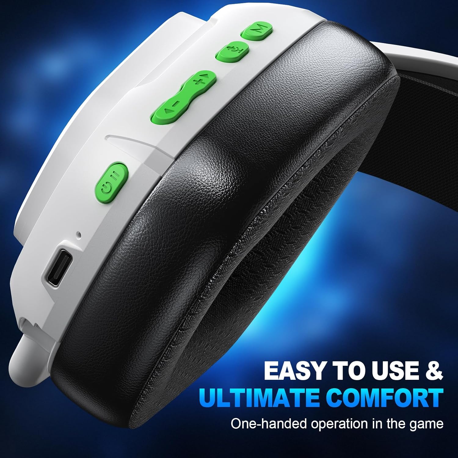 Thumbnail 4 de SKAPENDY Wireless Gaming Headset (2.4GHz + Bluetooth) for PC, PS5, PS4, Switch, Mac