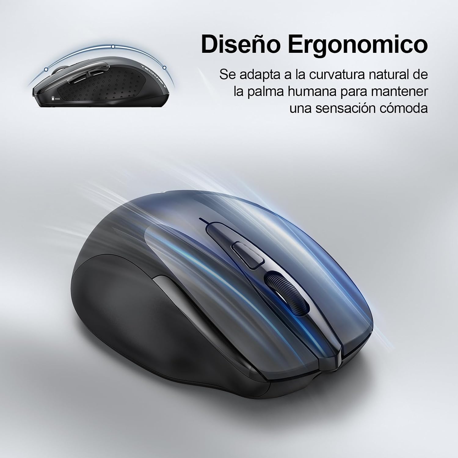 Thumbnail 6 de TECKNET Ratón Bluetooth Recargable 4800 dpi