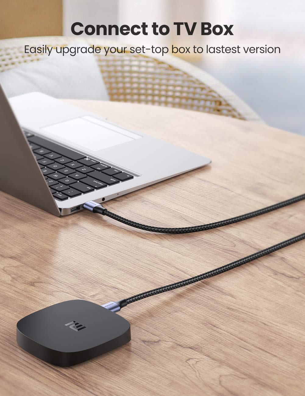 Thumbnail 3 de UGREEN 80789 USB 3.0 A-to-A Cable, 0.5 m Braided, 5Gbps