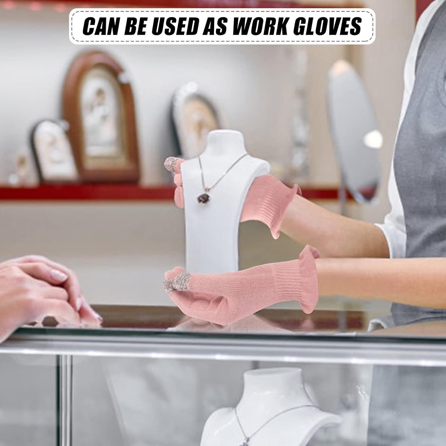 Thumbnail 4 de AovYoo Cotton Gloves M for Eczema