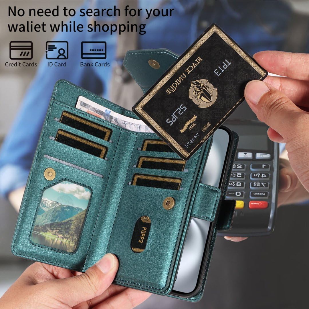 Thumbnail 3 de Asuwish Wallet Case with Screen Protector for Samsung Galaxy A06 5G