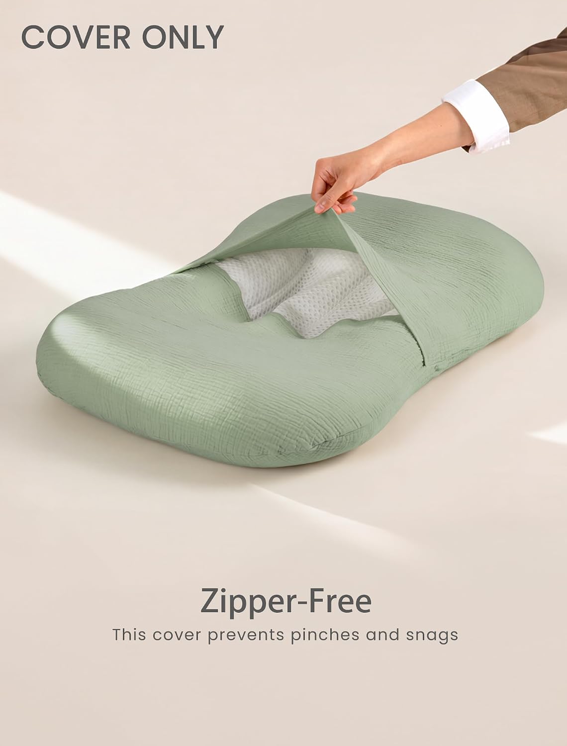 Detalle de Termichy Baby Lounger Cover in Muslin