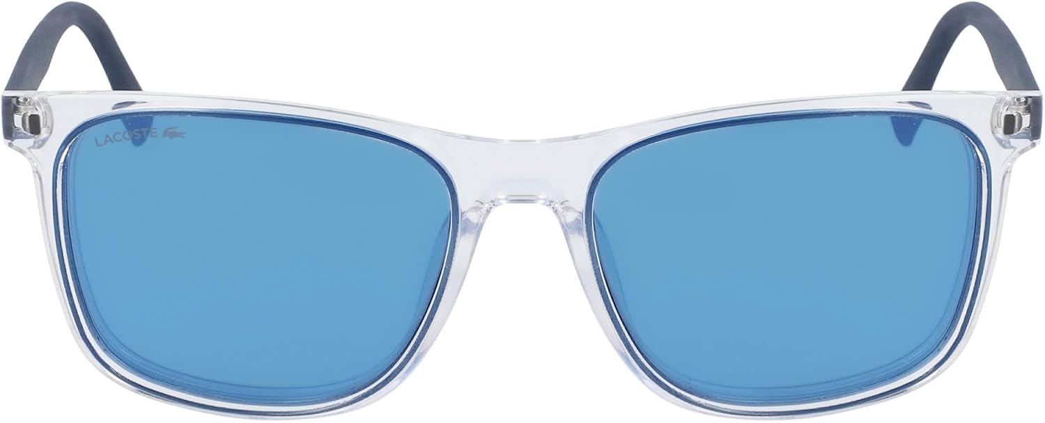 Thumbnail 3 de Lunettes de soleil sportives LACOSTE L882S 001 BLACK (homme) rectangulaires en plastique