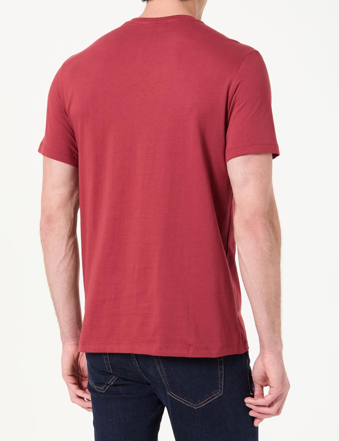 Thumbnail 2 de Calvin Klein Camiseta de manga corta hombre Classic Monogram tee de cuello redondo, rojo Red Pear (M)